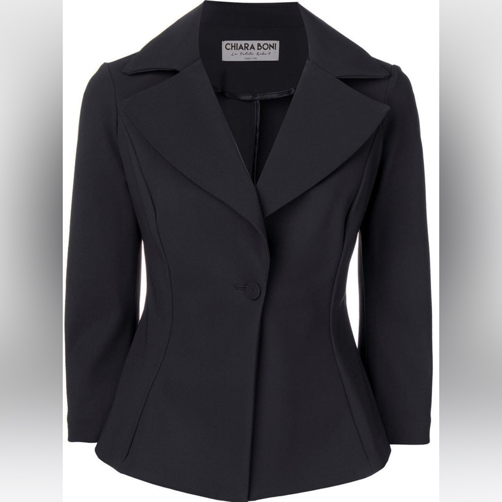 Chiara Boni La Petit Robe Black Blazer Italy  EU 38